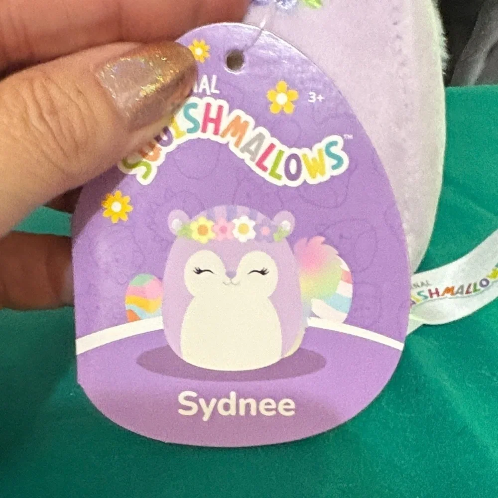 Squishmallows Pastel Plush with Rainbow Tail Sydnee clip